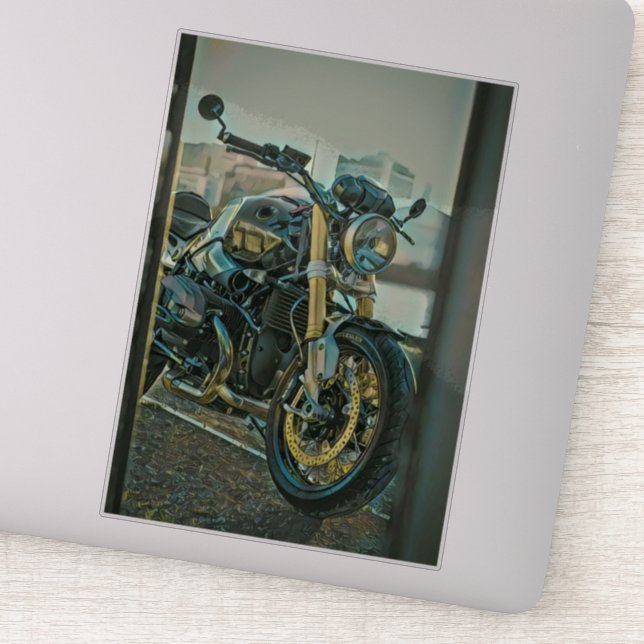 Geschenke für Motorradfahrer Aufkleber (Detail)