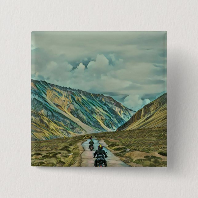Geschenke für Motorradfahrer Button (Vorderseite)