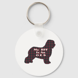Geschenke für Old English Sheepdog-BFFs Schlüsselanhänger