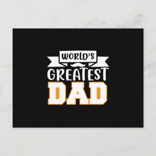 Geschenke für Papa   Weltbester Vater Postkarte