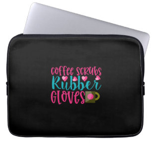 Geschenke für Pflegekräfte Kaffee-Peelings Gummi Laptopschutzhülle