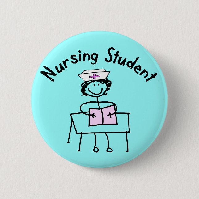 Geschenke für Pflegestudenten Button (Vorderseite)