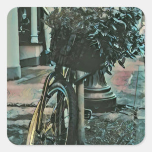Geschenke für Radfahrer 2022 Quadratischer Aufkleber
