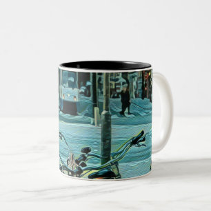 Geschenke für Radfahrer 2022 Zweifarbige Tasse