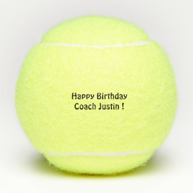 Geschenke für Tennistrainer, maßgeschneidert Tennisbälle (Vorderseite)