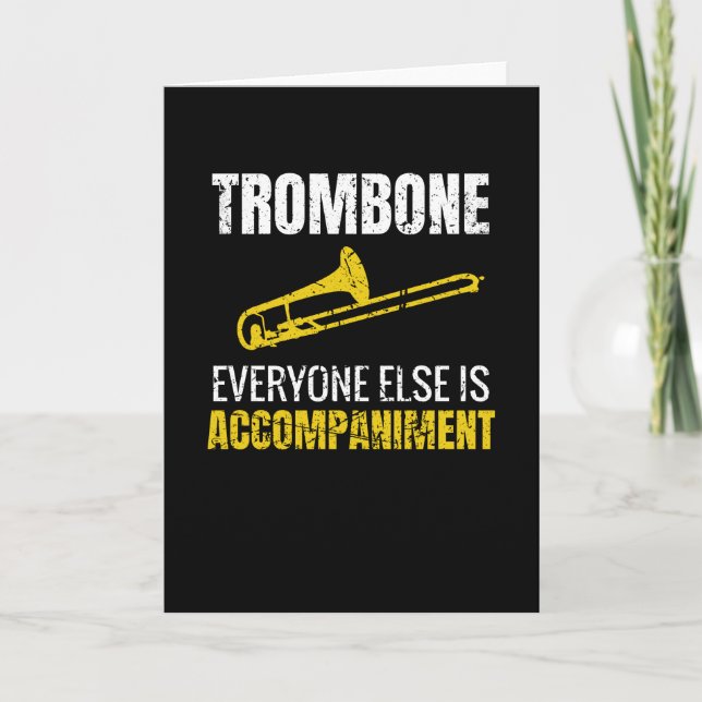 Geschenke für Trombone-Player| Trombonist Karte (Vorderseite)