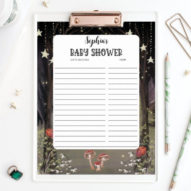Geschenke für verzauberte Woodland-Babyduschen erh Poster (Von Creator hochgeladen)
