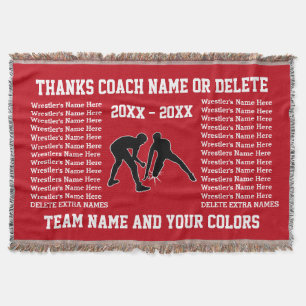 Geschenke für Wrestling-Trainer, Ihre FARBEN und Decke
