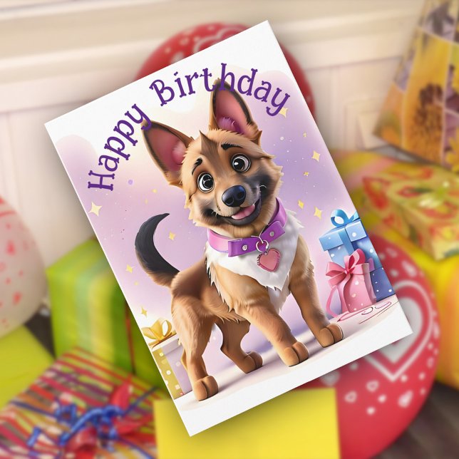 Geschenke Galore Elsatian Welppy's Special Day Geb Karte (Von Creator hochgeladen)