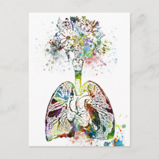 Geschenke Herz und Lungen Postkarte