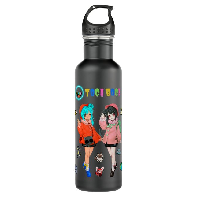 Geschenke Idee Toca Kind Boca Freundliche Liebe Si Edelstahlflasche (Vorderseite)