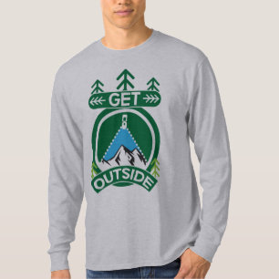 Geschenke im Freien Männer Frauen   In die Wildnis T-Shirt