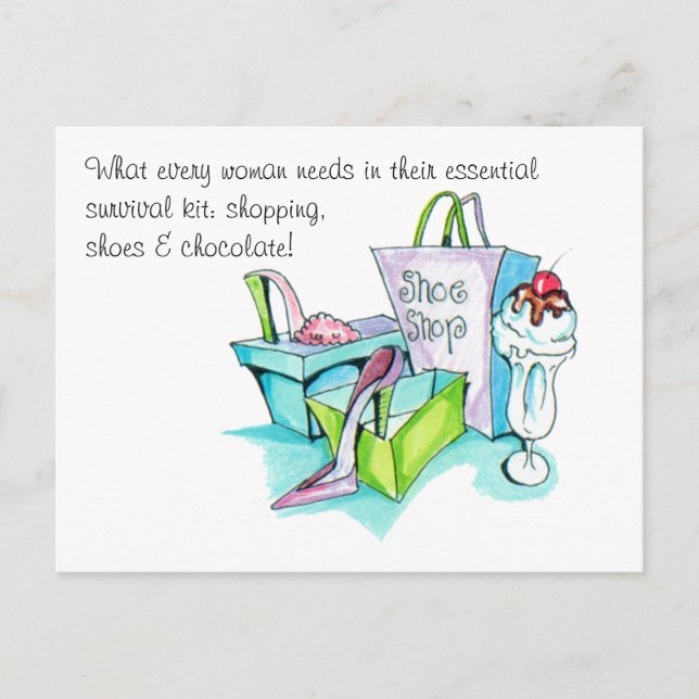 Geschenke im Showshop Postkarte (Vorderseite)