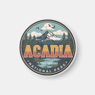 Geschenke im Vintage-Stil aus dem Acadia-Nationalp Magnet