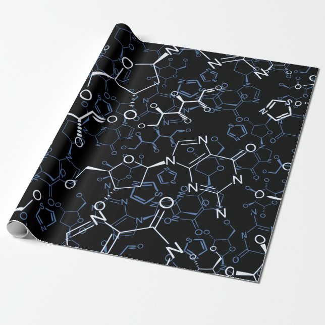 Geschenke in der chemischen Formel Geschenkpapier (Ungerollt)