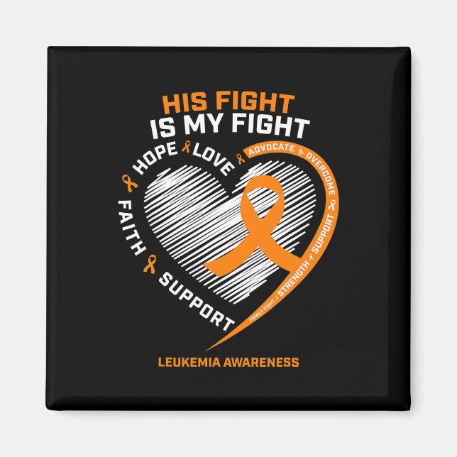 Geschenke kämpfen Leukämie Bewusstsein Männer Leuk Magnet (Vorne)