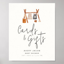 Geschenke Karten Schildern Minimal Boho Kleidung B Poster