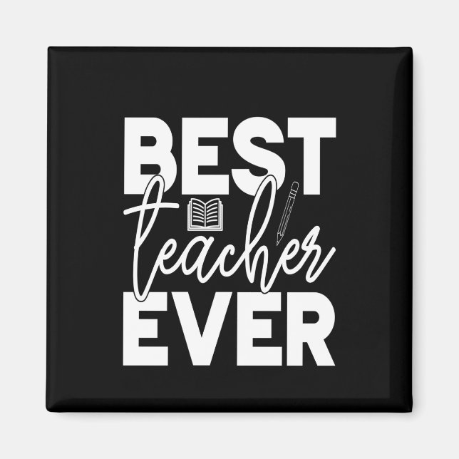 Geschenke Lehrer | Bester Lehrer je Magnet (Vorne)