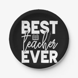Geschenke Lehrer Bester Lehrer je Pappteller