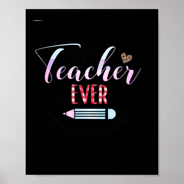 Geschenke Lehrer | Bester Lehrer je Poster (Vorne)