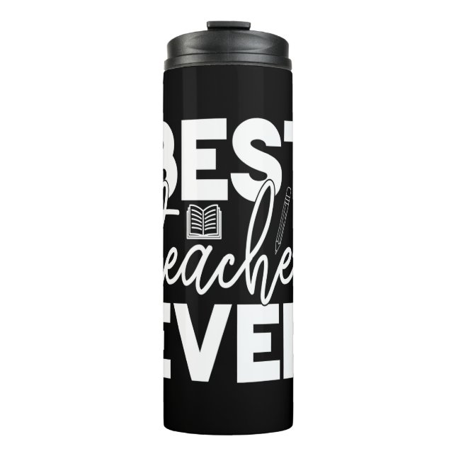 Geschenke Lehrer | Bester Lehrer je Thermosbecher (Vorderseite)