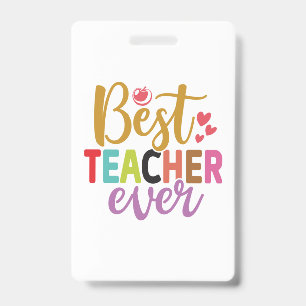 Geschenke Lehrer Bester Lehrer überhaupt Ausweis