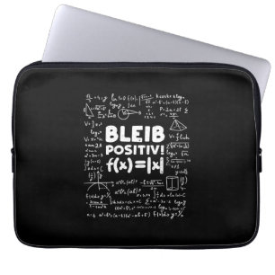 Geschenke Lehrer Bleib Positiv Math Teacher Laptopschutzhülle
