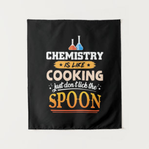 Geschenke Lehrer Chemie ist wie Kochen Wandteppich