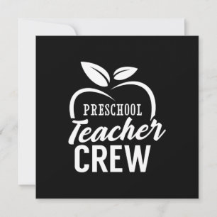 Geschenke Lehrer Crew für Lehrkräfte im Vorschul Einladung