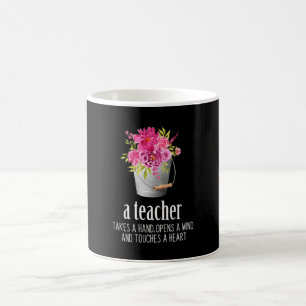Geschenke Lehrer Ein Lehrer nimmt eine Hand Kaffeetasse