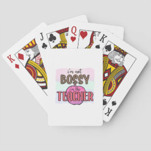 Geschenke Lehrer Ich bin nicht Chefin, ich bin L Spielkarten