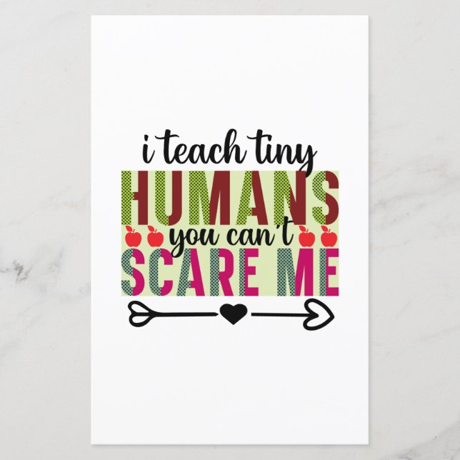 Geschenke Lehrer | Ich unterrichte Tiny Humans (Vorderseite)