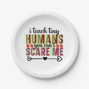 Geschenke Lehrer Ich unterrichte Tiny Humans Pappteller