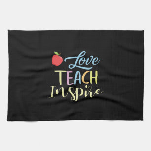Geschenke Lehrer   Liebe Teach Inspirier Geschirrtuch