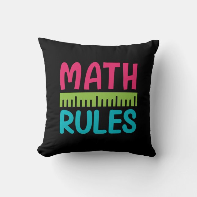 Geschenke Lehrer | Math Rules Kissen (Vorderseite)