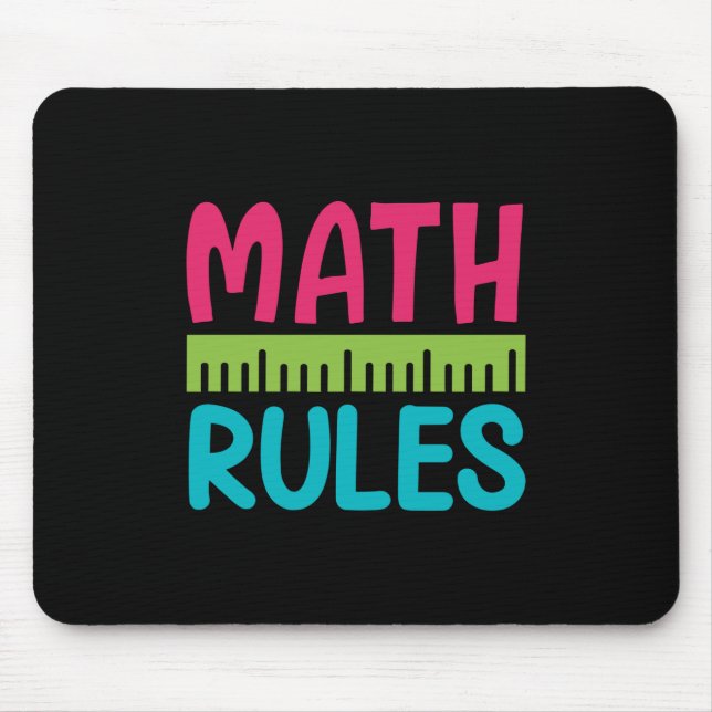 Geschenke Lehrer | Math Rules Mousepad (Vorne)