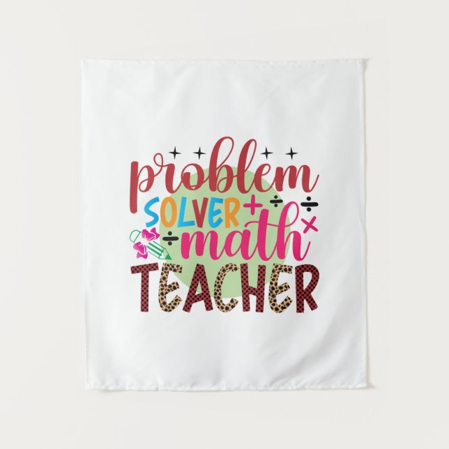 Geschenke Lehrer | Problem Solver Match Lehrer Wandteppich (Vorderseite)