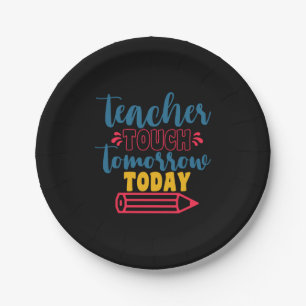 Geschenke Lehrer Touch Lehrer morgen Pappteller