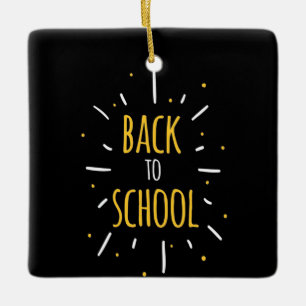 Geschenke Lehrer Zurück zur Schule Keramikornament