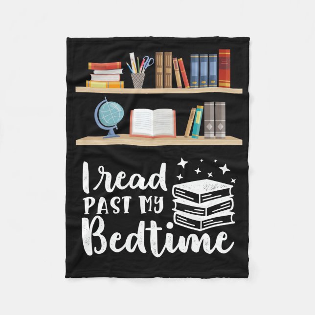 Geschenke lesen Ich habe mein Bedtime gelesen Fleecedecke (Vorderseite)