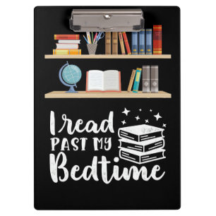 Geschenke lesen Ich habe mein Bedtime gelesen Klemmbrett