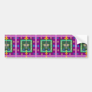 Geschenke Libelle FLEUR DE LYS durch Sharles Kunst Autoaufkleber