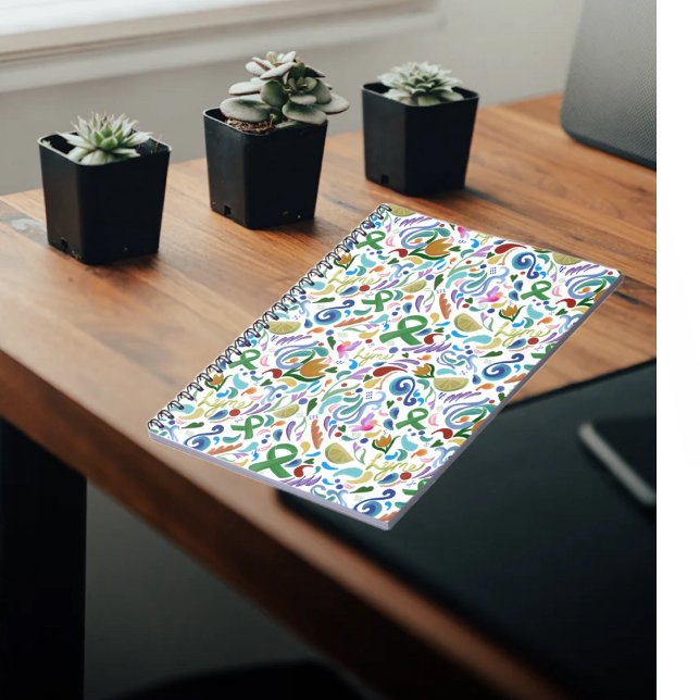 Geschenke mit Lyme-Krankheit, Bewusstsein für grün Notizblock (Lyme Disease Medical Journal, Green Ribbon Notes #lyme #lymedisease #notebook)