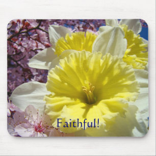 Geschenke mousepad Gelbe affodische Blume