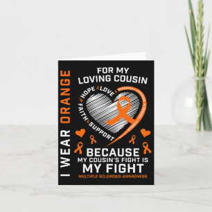 Geschenke Orange Fighter Cousin Multiple Sklerose Karte