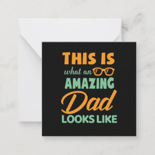Geschenke Papa   Das ist ein unglaublicher Vater Mitteilungskarte
