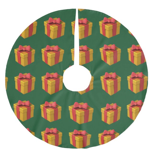Geschenke Polyester Weihnachtsbaumdecke (Vorderseite)