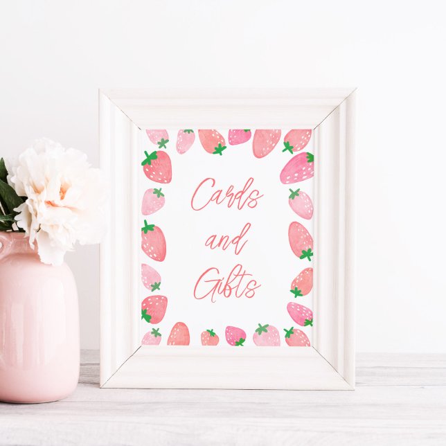 Geschenke Strawberry Baby Dusche Poster (Von Creator hochgeladen)