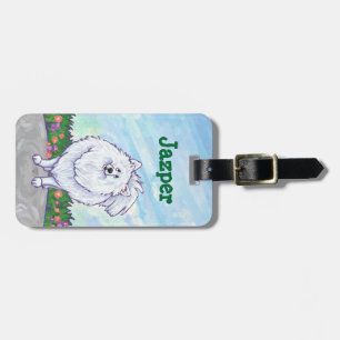 Geschenke und Accessoires aus weißem Spitz Gepäckanhänger