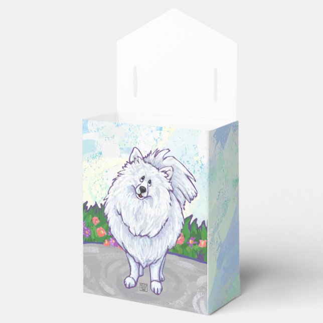 Geschenke und Accessoires aus weißem Spitz Geschenkschachtel (Geöffnet)